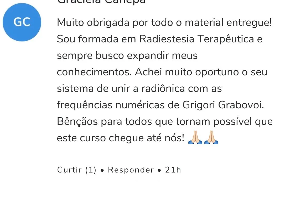 Resultado Radiestesia
